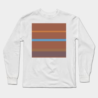 A first-rate blend of Faded Blue, Mocha, Dark Taupe, Earth and Peru stripes. Long Sleeve T-Shirt